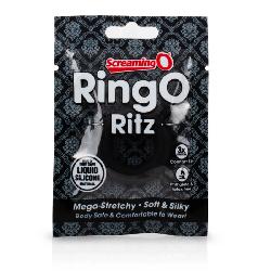 Screaming O Ritz   szilikon péniszgyűrű (fekete)