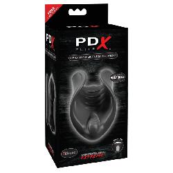 PDX Elite - szilikon péniszvibrátor (fekete)