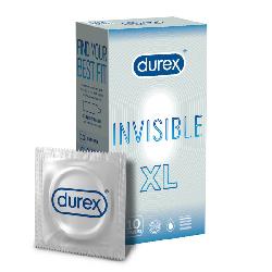 Durex Invisible XL   extra nagy óvszer (10db)