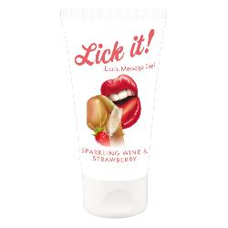 Lick it!   2in1 ehető síkosító   pezsgő eper (50ml)