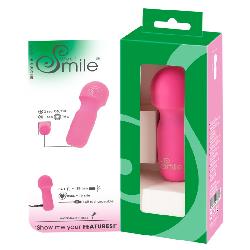 SMILE Mini Wand   akkus, mini masszírozó vibrátor (pink)