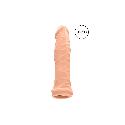 RealRock Penis Sleeve 6 - péniszköpeny (17cm) - natúr