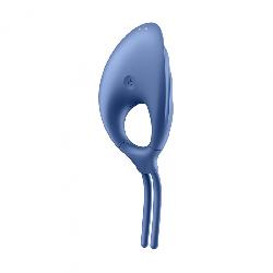 Satisfyer Swordsman - akkus, vibrációs péniszgyűrű (kék)