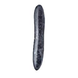 Laid D.1 - kézzel faragott norvég holdkő dildó (fekete)