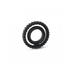 Dorcel Dual Ring - dupla here- és péniszgyűrű (fekete)