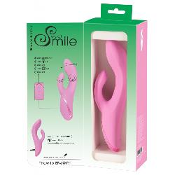 SMILE Nodding   akkus, csiklókaros, bólogató vibrátor (pink)