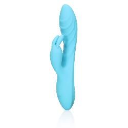 Loveline   akkus, vízálló, nyuszis csiklókaros vibrátor (kék)
